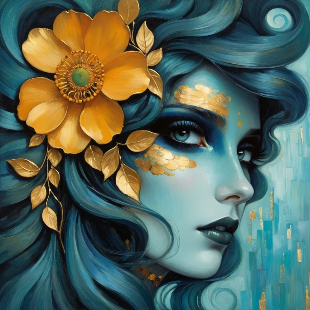 Floral Beauty Portrait 10