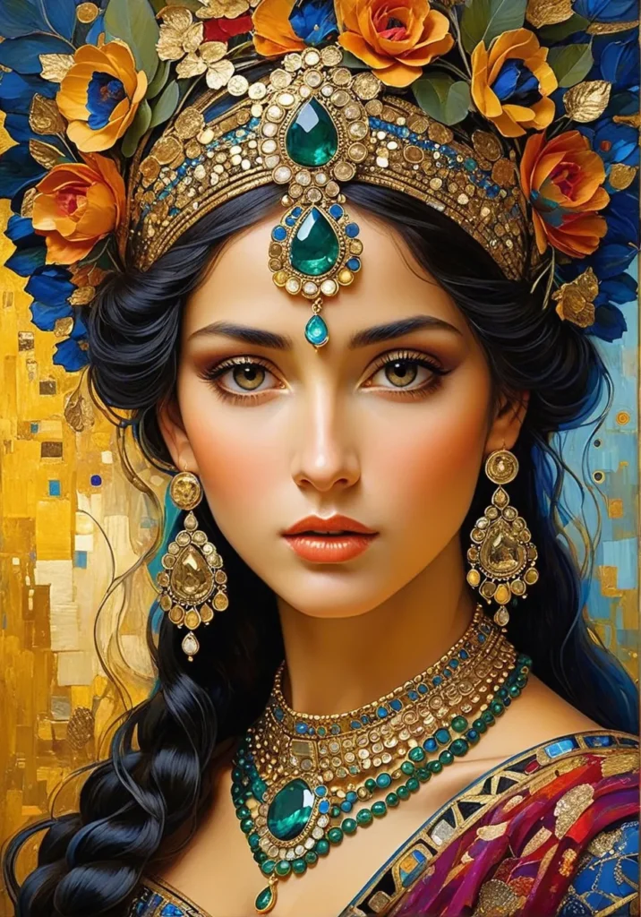 Floral Beauty Portrait 13