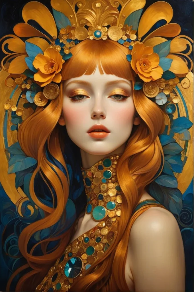 Floral Beauty Portrait 14