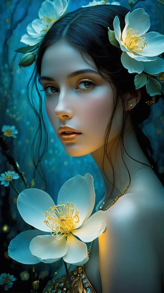 Floral Beauty Portrait 17