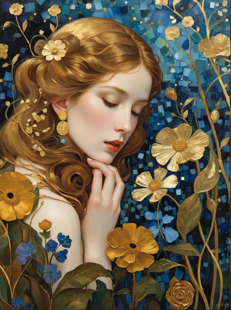 Floral Beauty Portrait 19