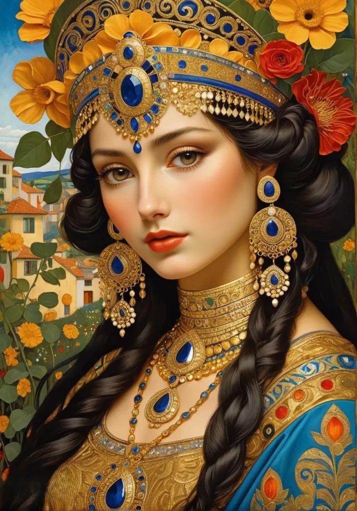 Floral Beauty Portrait 2