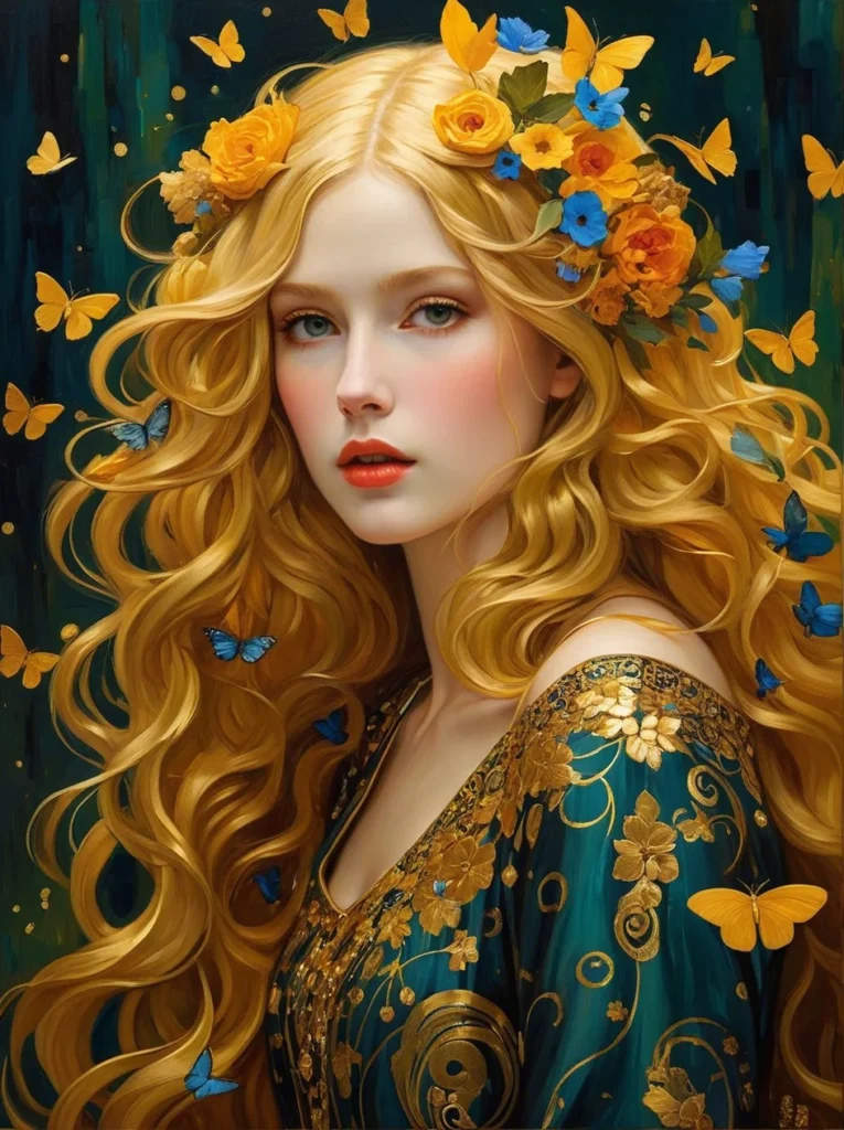 Floral Beauty Portrait 21