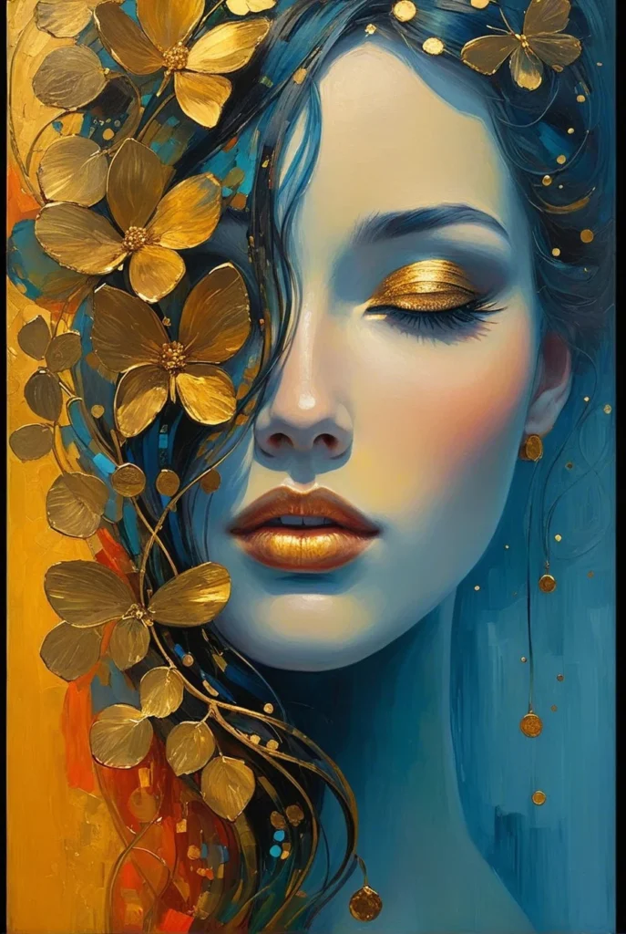Floral Beauty Portrait 22