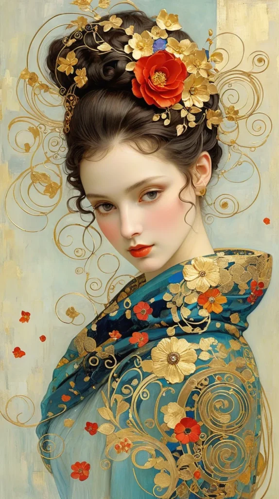 Floral Beauty Portrait 26