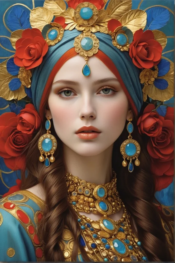 Floral Beauty Portrait 31