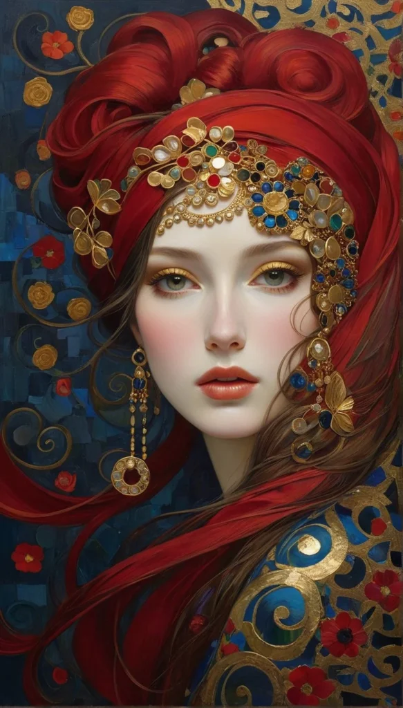 Floral Beauty Portrait 32