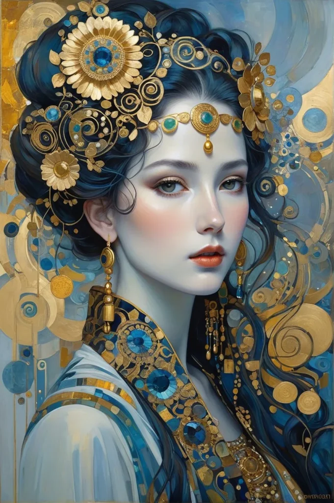 Floral Beauty Portrait 33