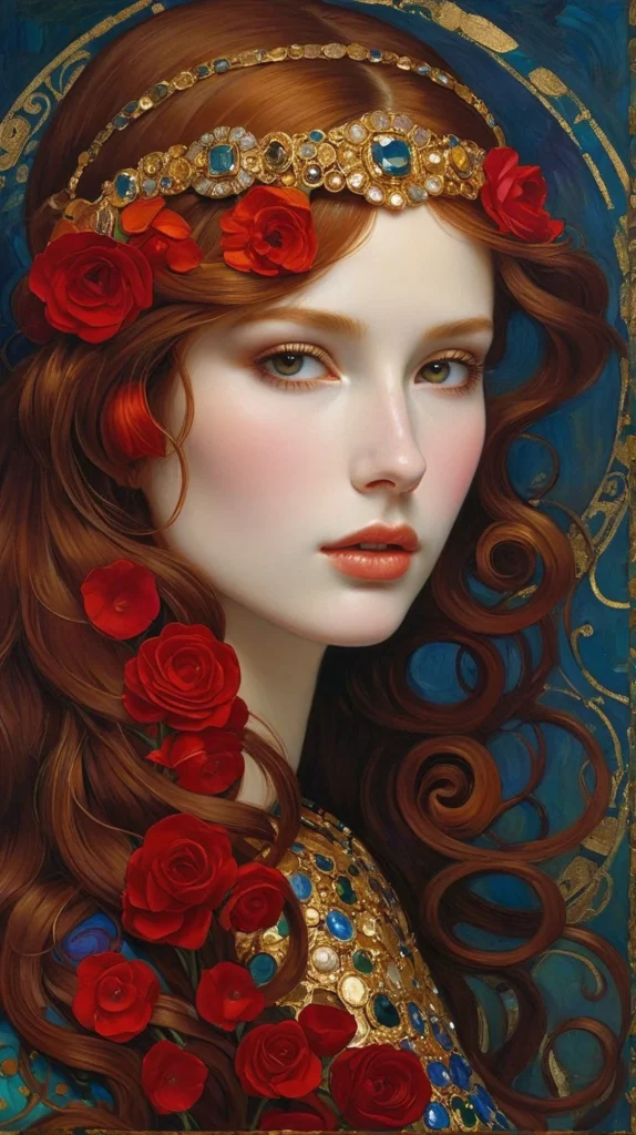 Floral Beauty Portrait 36