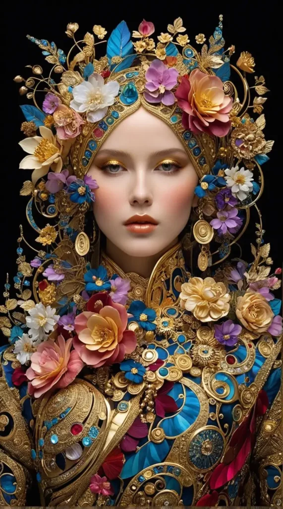 Floral Beauty Portrait 37