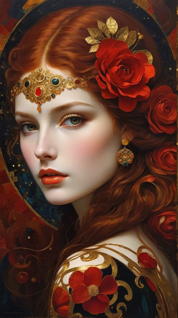 Floral Beauty Portrait 38