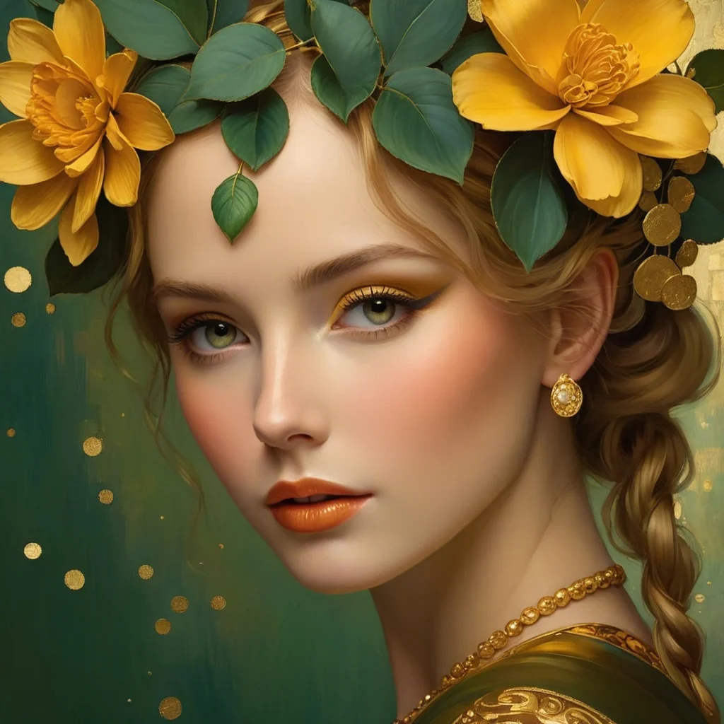 Floral Beauty Portrait 41