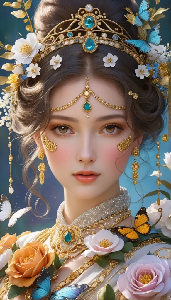 Floral Beauty Portrait 42