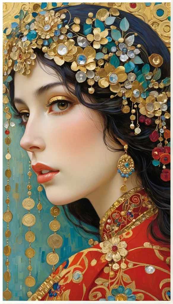 Floral Beauty Portrait 44