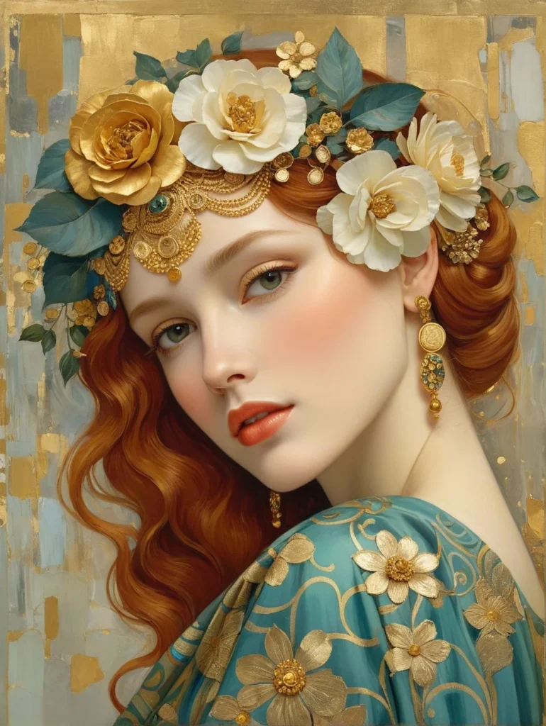 Floral Beauty Portrait 45