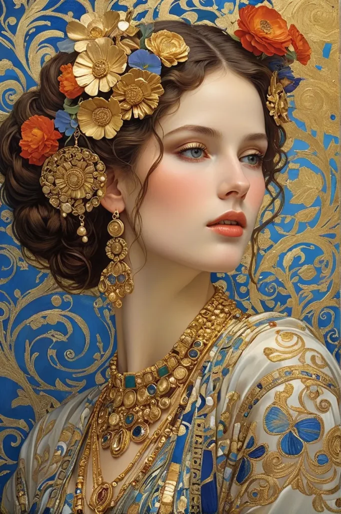 Floral Beauty Portrait 46