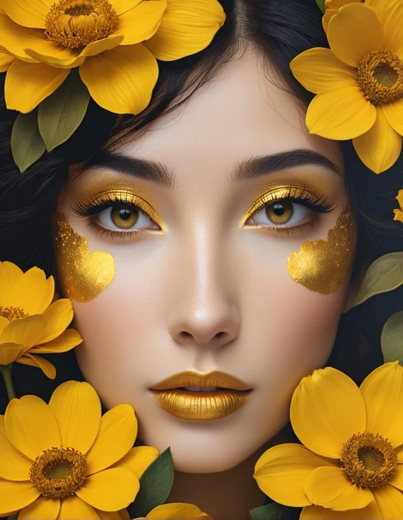 Floral Beauty Portrait 48