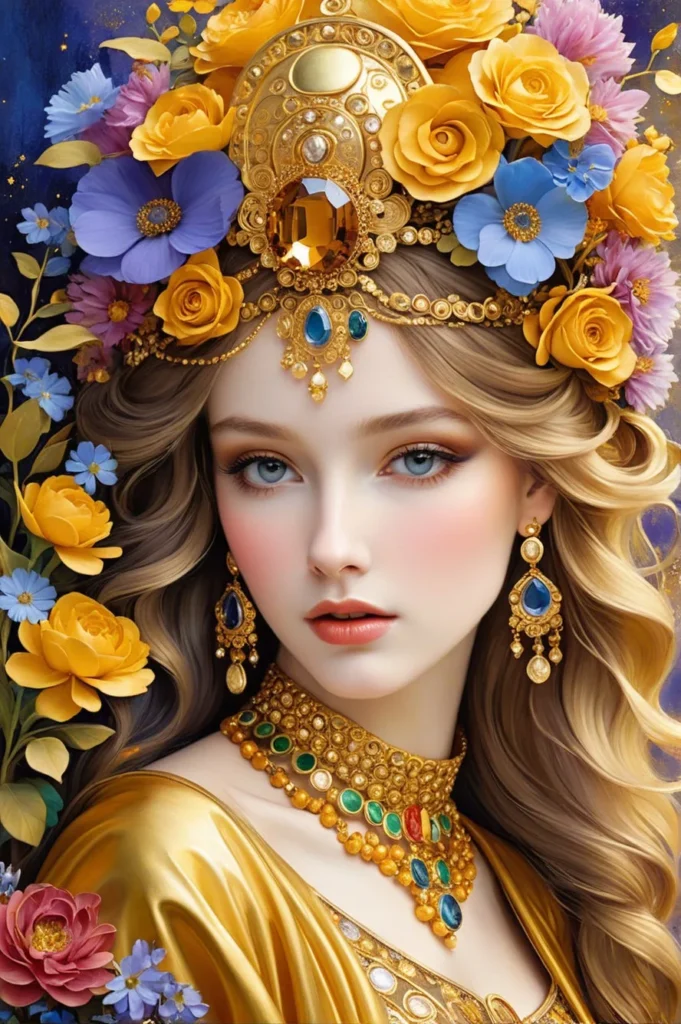 Floral Beauty Portrait 49