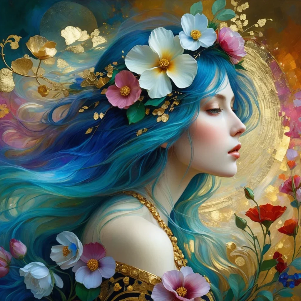 Floral Beauty Portrait 5