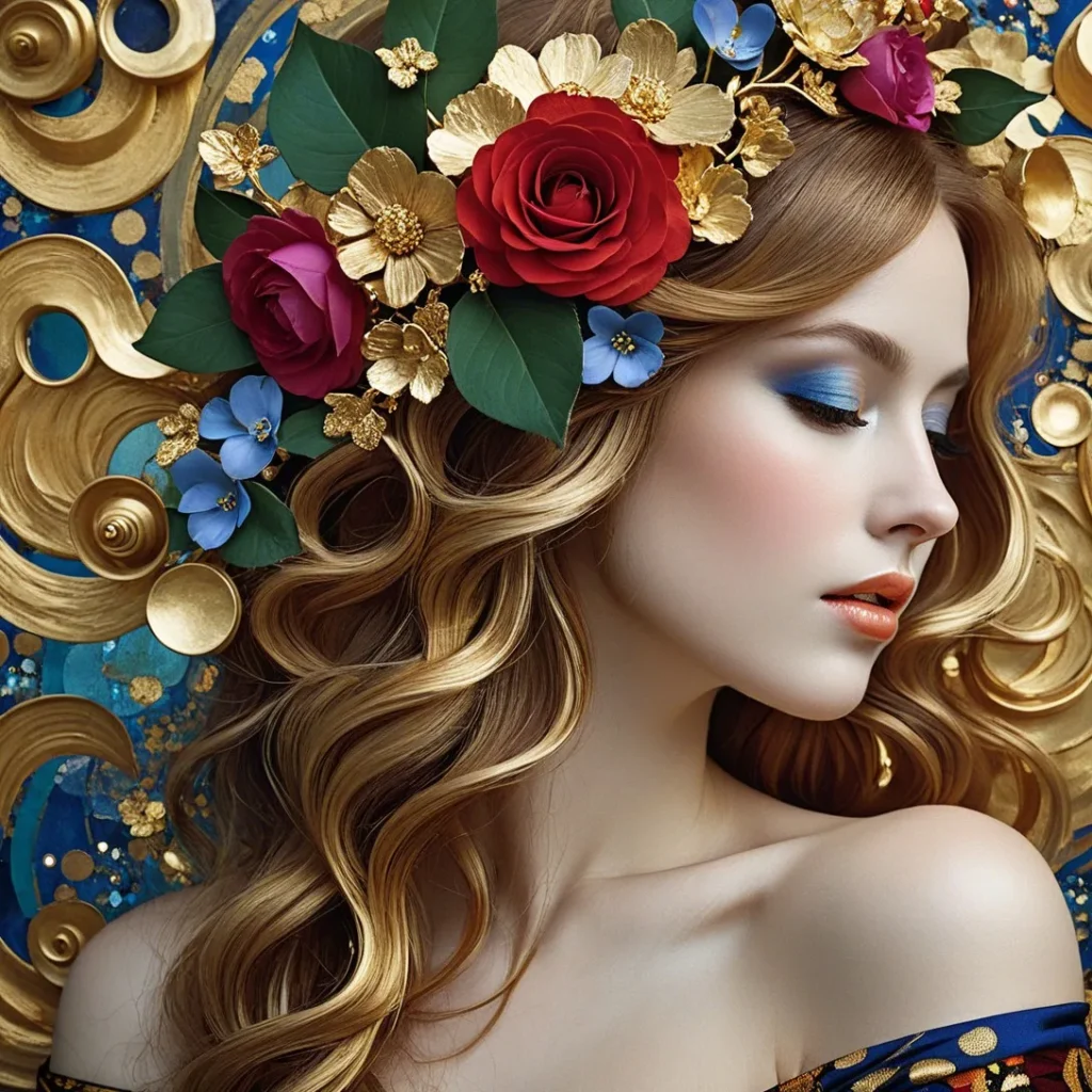 Floral Beauty Portrait 56
