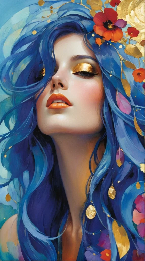 Floral Beauty Portrait 57