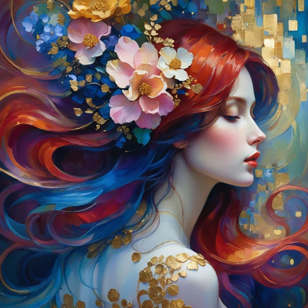 Floral Beauty Portrait 58