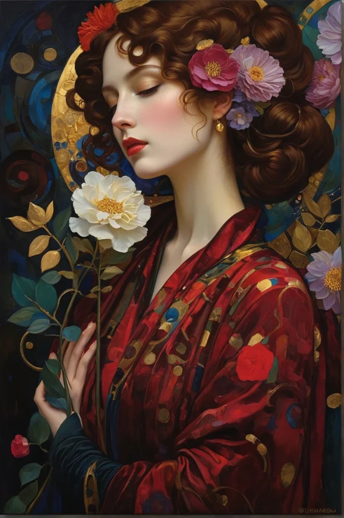 Floral Beauty Portrait 59