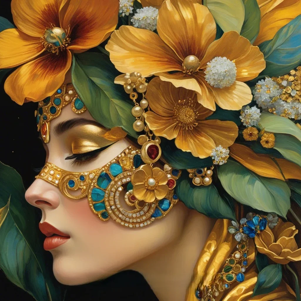 Floral Beauty Portrait 60