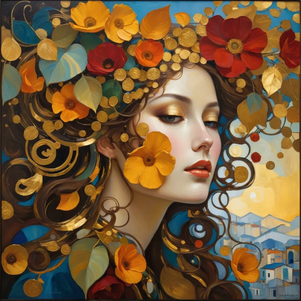 Floral Beauty Portrait 7