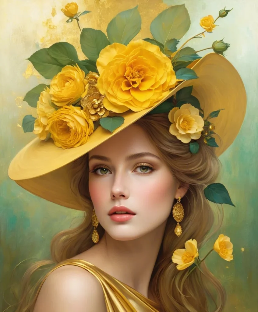 Floral Beauty Portrait Art 12