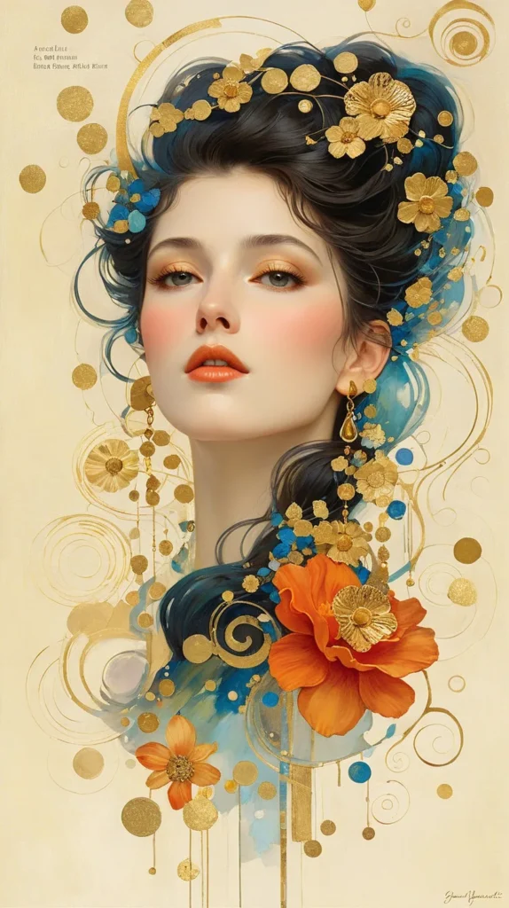 Floral Beauty Portrait Art 13