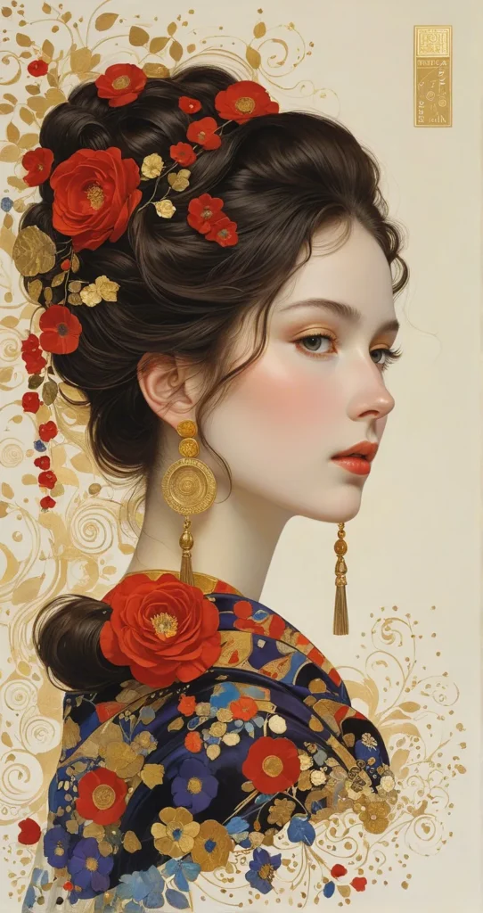 Floral Beauty Portrait Art 16