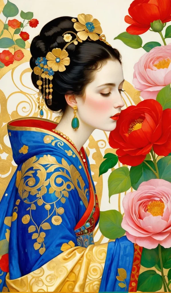 Floral Beauty Portrait Art 2