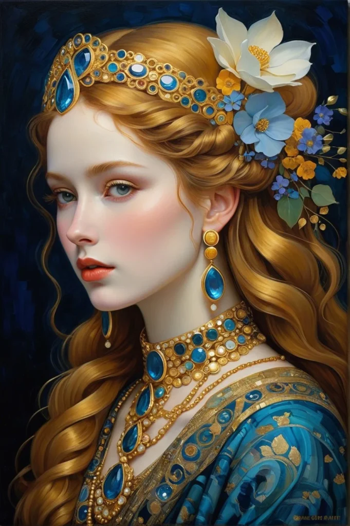 Floral Beauty Portrait Art 22