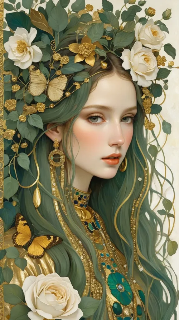 Floral Beauty Portrait Art 26