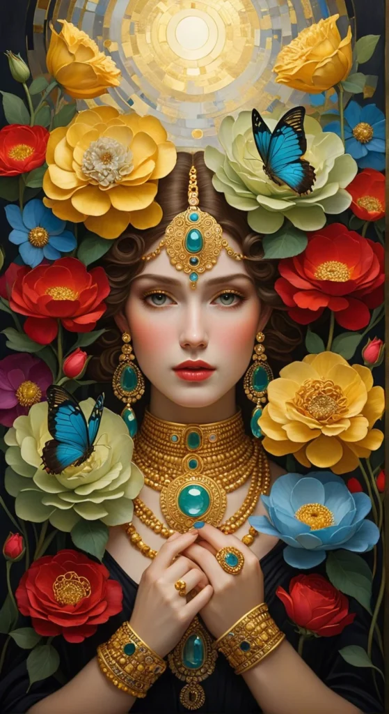Floral Beauty Portrait Art 28