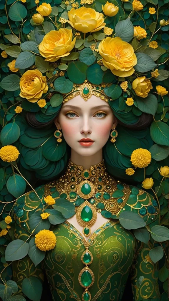 Floral Beauty Portrait Art 29