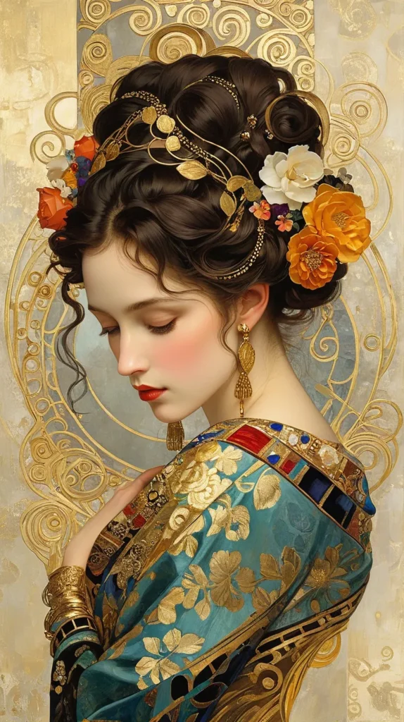 Floral Beauty Portrait Art 3