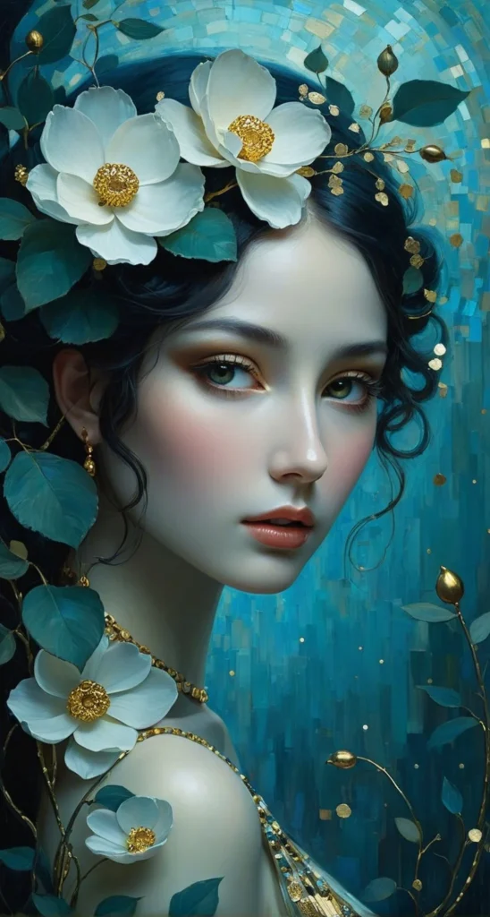 Floral Beauty Portrait Art 31