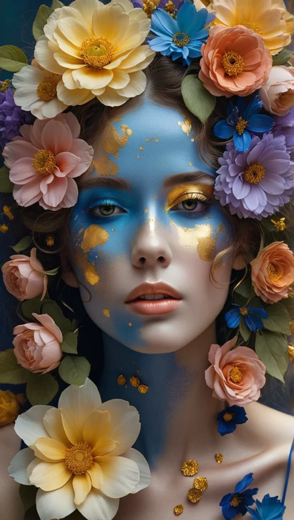 Floral Beauty Portrait Art 32