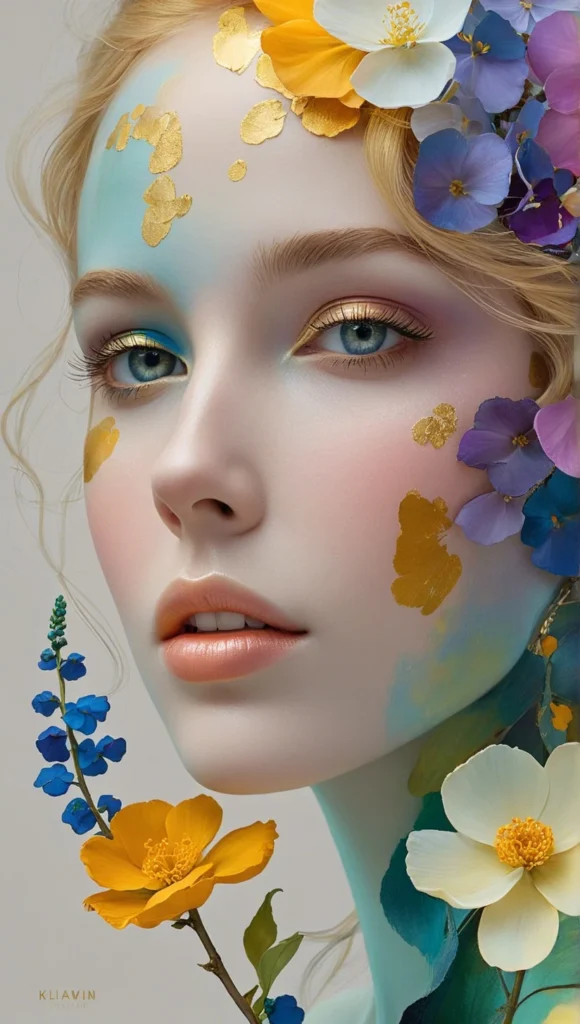 Floral Beauty Portrait Art 35