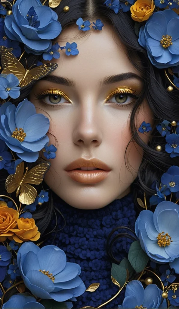 Floral Beauty Portrait Art 36