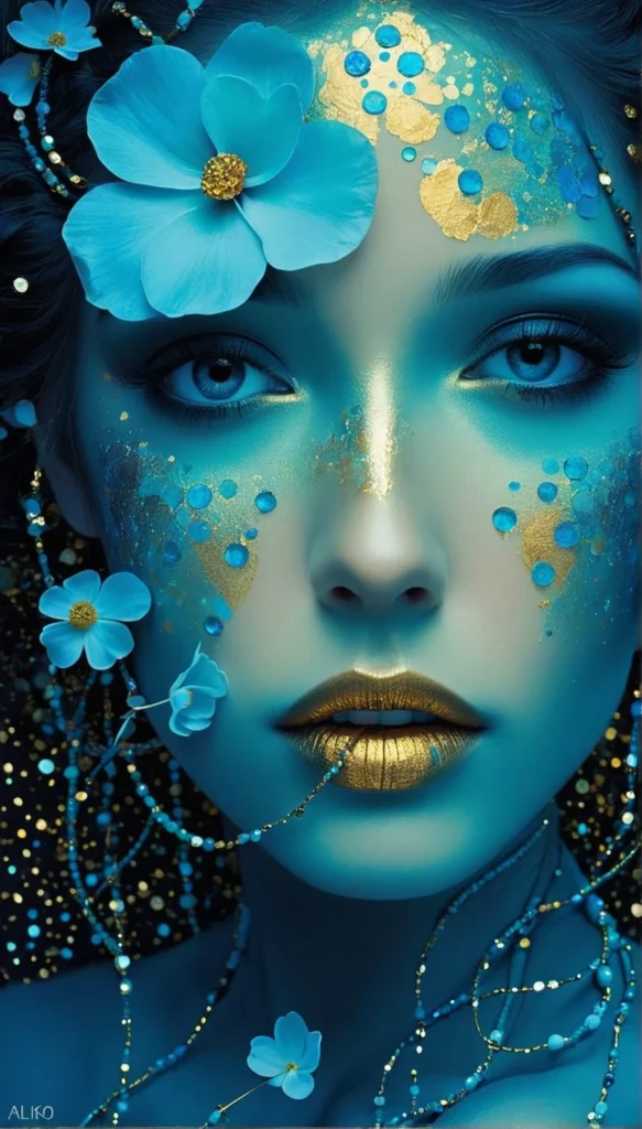 Floral Beauty Portrait Art 37