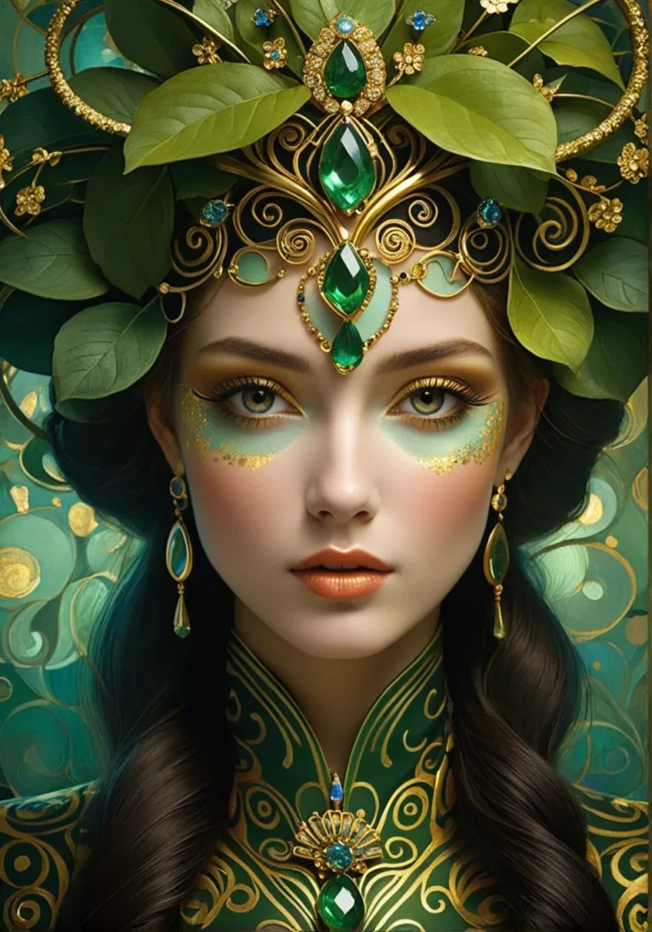 Floral Beauty Portrait Art 38
