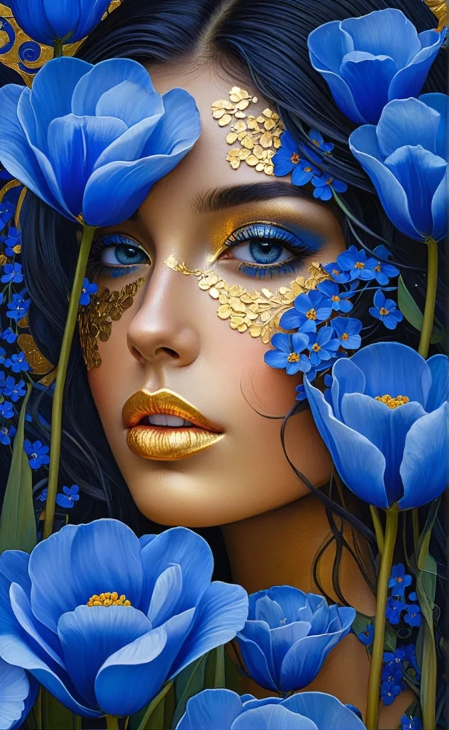 Floral Beauty Portrait Art 39