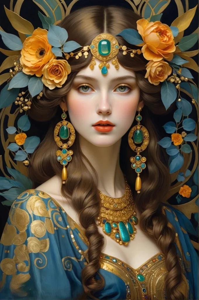 Floral Beauty Portrait Art 4