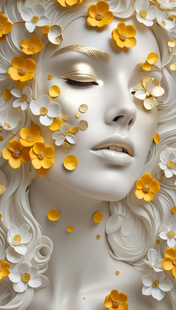 Floral Beauty Portrait Art 41