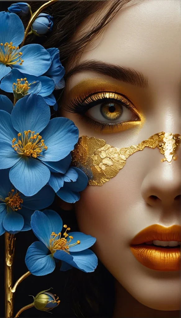 Floral Beauty Portrait Art 48