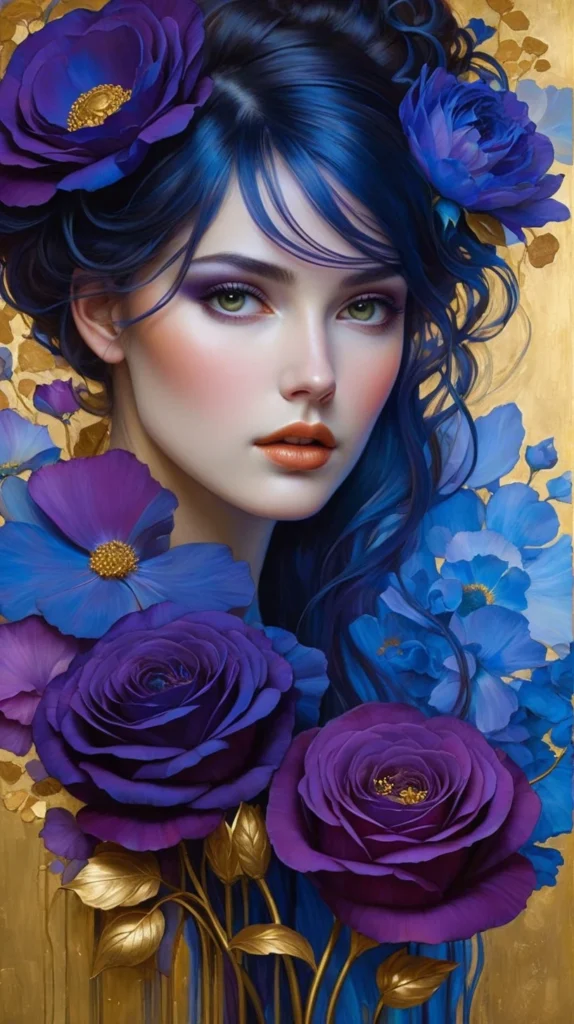 Floral Beauty Portrait Art 54