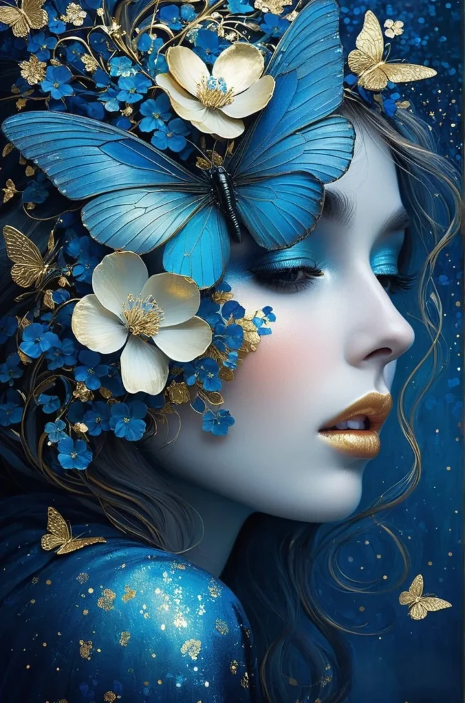 Floral Beauty Portrait Art 6